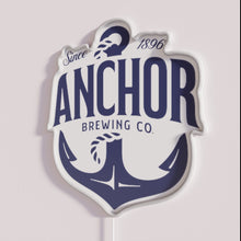 Load image into Gallery viewer, Retrofuturistic San Francisco neon light sign with Anchor Brewing logo