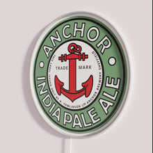 Load image into Gallery viewer, Vibrant Neon Wall Decoration with RGB Colored Anchor IPA Sign