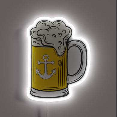 Shine on with vibrant LED lights, Anchor Steam Beer sign.