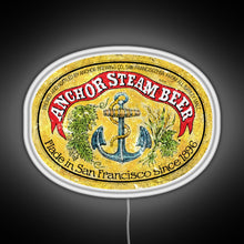 Load image into Gallery viewer, Anchor Steam Beer RGB neon sign white 