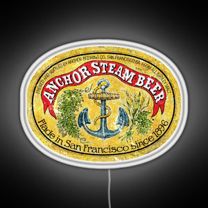 Anchor Steam Beer RGB neon sign white 