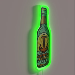 RGB Neon Sign for Home Bar with Anchor Steam Beer