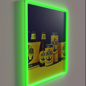 Glowing Nautical-Themed Wall Decoration Featuring Anchors in Vibrant Colors