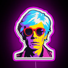 Load image into Gallery viewer, Andy Warhol Persona RGB neon sign  pink