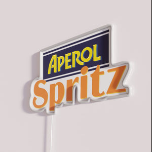 Brighten your bar with vibrant Aperol Spritz neon cocktail sign