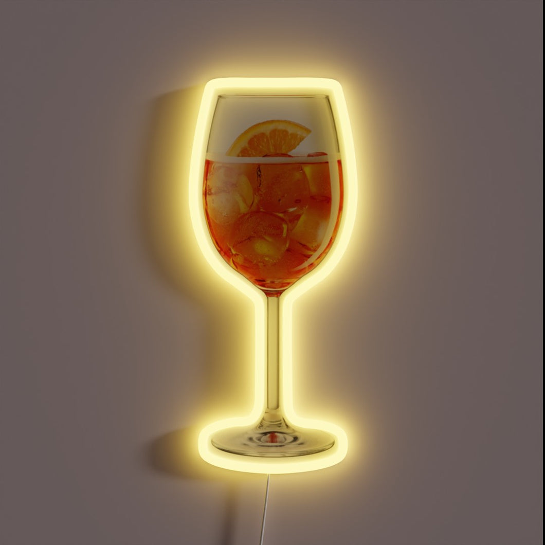 Brighten your bar with this vibrant Aperol Spritz inspired sign