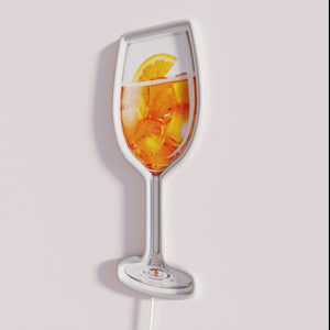 Brighten your bar with vibrant Aperol Spritz-inspired RGB neon decor