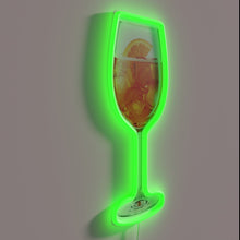 Load image into Gallery viewer, Glowing Aperol Spritz cocktail neon light for any Italian ambiance
