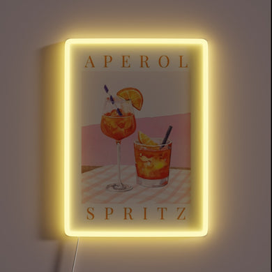 Add Italian flair with this vibrant vintage Aperol Spritz sign.
