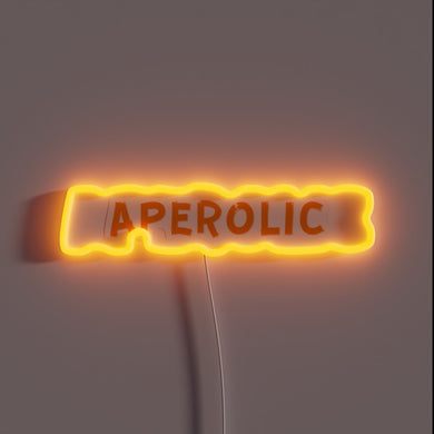 Electric Aperolic RGB Neon Sign with Vibrant Colorful Design