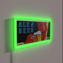 Load image into Gallery viewer, Vintage style Art Deco ale and beer bar neon sign