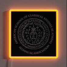 Load image into Gallery viewer, ASCSA Alumni Association logo in bold black and neon colors.