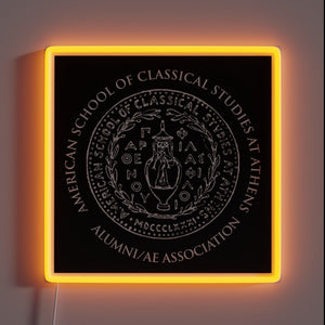 ASCSA Alumni Association logo in bold black and neon colors.