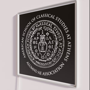 Customizable Neon Sign for ASCSA Alumni Association with Distinct Logo Design
