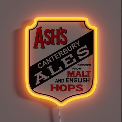 RGB Neon Sign for Fans of Ash Canterbury Ale Brewery
