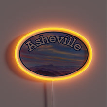 Load image into Gallery viewer, Vibrant Asheville Sign with Color-Changing RGB Neon Art Lighting Display