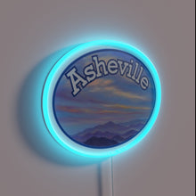 Load image into Gallery viewer, Asheville Artisanal City Vibe in Vibrant Rainbow Neon Sign