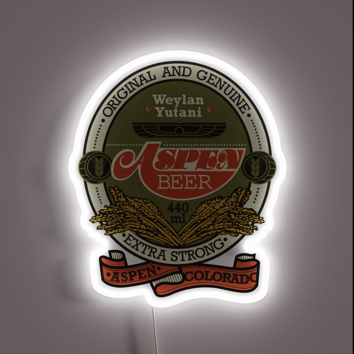 Retro Vibes Meet Futuristic Glow in Aspen Beer Neon Sign