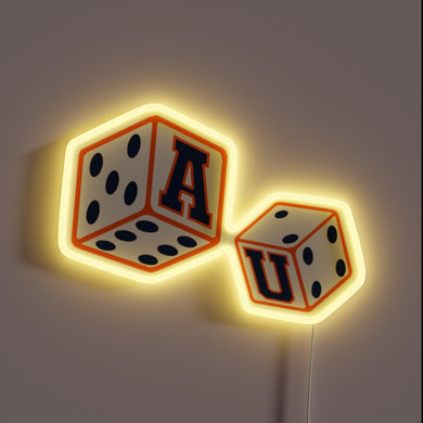 Auburn University spirit shines with this colorful Beer Die sign.
