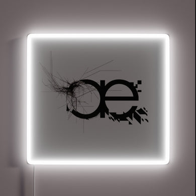 Electric futurism meets nostalgia in vibrant Autechre-inspired neon art.