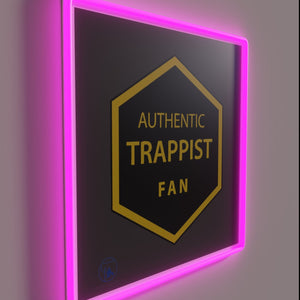 Authentic Trappist fan lighting with RGB neon glow effect