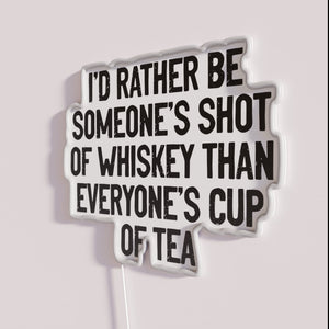 Customizable Neon Sign with Humorous Quote for Home Decor Inspiration
