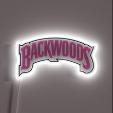 Load image into Gallery viewer, Light up your vibe with this Backwoods neon sign — bold, nostalgic, and dripping in pink attitude.