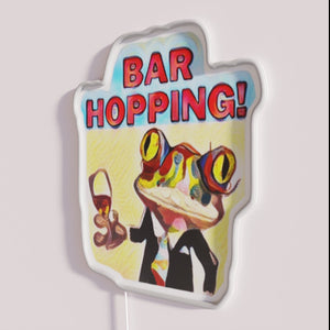 Vibrant LED bar hopping party decoration with colorful RGB lighting
