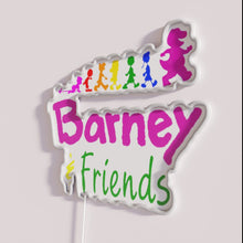 Load image into Gallery viewer, Eye-catching neon signs for kids&#39; rooms featuring Barney&#39;s laughter and colors