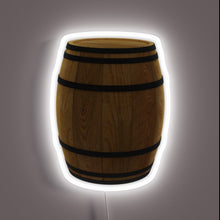 Load image into Gallery viewer, RGB Neon Sign: Illuminated Wood Barrels for Wine and Beer Decor