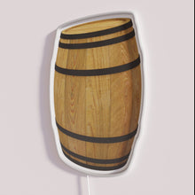 Load image into Gallery viewer, RGB Neon Sign with Wooden Barrel Design for Wine Beer Bars