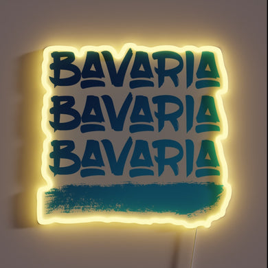 Bavarian-themed neon sign with customizable RGB color changing option