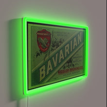 Load image into Gallery viewer, Vibrant neon sign featuring the iconic Bavarian beer-inspired crest design.