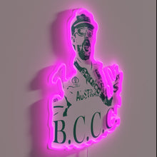 Load image into Gallery viewer, Electric green neon wall decor with modern urban city vibe.