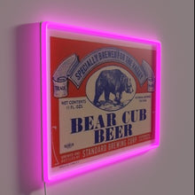 Load image into Gallery viewer, RGB Neon Sign - Color-Changing Bear Cub Beer Bar Decor