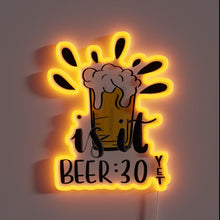 Load image into Gallery viewer, Beer Lover&#39;s Paradise Sign with Vibrant RGB Neon Accents