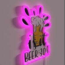 Load image into Gallery viewer, Neon Beer Sign with RGB Color Changing Effects