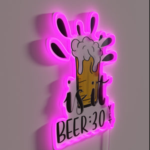 Neon Beer Sign with RGB Color Changing Effects