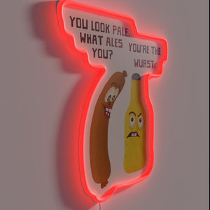 Beer Lovers Rejoice with This Hilarious Punny Neon Sign Display.