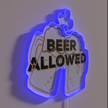 Load image into Gallery viewer, Let Loose at Home with Our Beer Allowed Sign