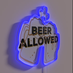 Let Loose at Home with Our Beer Allowed Sign