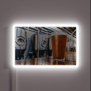 RGB Neon Sign with Beer Pint Design for Brewery Decor