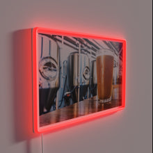 Load image into Gallery viewer, Neon sign displaying vibrant RGB colors of brewing industry passion.