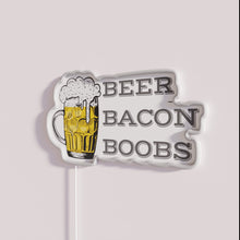 Load image into Gallery viewer, Vibrant Beer Bacon Boobs Neon Sign Bar Decoration RGB Lighting