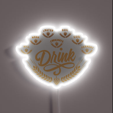 RGB Neon Sign - Festive Beer Bar Decoration for Beer Lovers