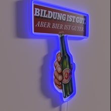 Load image into Gallery viewer, Neon beer party decor sign perfect for hoppy gatherings
