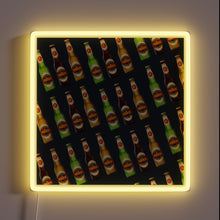 Load image into Gallery viewer, Eye-catching RGB neon sign featuring colorful beer bottle design patterns.
