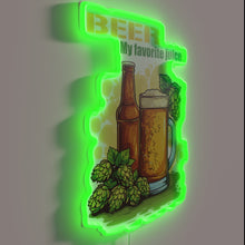 Load image into Gallery viewer, Hoppy Beer Lover&#39;s Paradise Neon Sign for Home Bar Decor