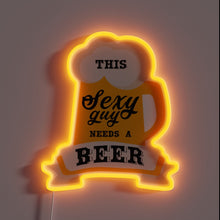 Load image into Gallery viewer, Hoppy Beer Lover&#39;s Gift - Neon Sign for Alcoholic Beverage Enthusiasts