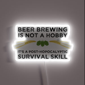 Rebel Brewing for the Apocalypse: Post-Hop Survival Neon Sign